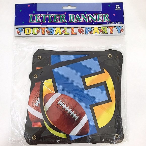 Football Party Invitations and Banner 3 Packages Of 8 Invitations Bowl Playoffs - Picture 4 of 7
